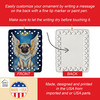 Pug My Angel Porcelain Christmas Ornament product image at NuMercy 3