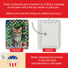 Pixie Bob Cat By the Christmas Tree Porcelain Ornament product image at NuMercy 3