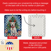 Pit Bull Terrier Christmas Reindeer Porcelain Ornament DAC7838 product image at NuMercy 3
