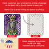 Scottish Deerhound King of Mardi Gras Porcelain Christmas Ornament product image at NuMercy 3