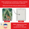 Highlander Lynx Cat By the Christmas Tree Porcelain Ornament product image at NuMercy 3