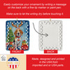 English Foxhound Christmas Reindeer Porcelain Ornament product image at NuMercy 3