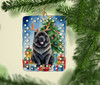 Black Chow Chow Christmas Reindeer Porcelain Ornament product image at NuMercy 2