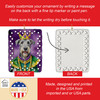 Irish Wolfhound King of Mardi Gras Porcelain Christmas Ornament product image at NuMercy 3