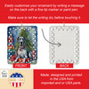Harlequin Great Dane Christmas Reindeer Porcelain Ornament product image at NuMercy 3