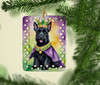 Scottish Terrier King of Mardi Gras Porcelain Christmas Ornament DAC4882 product image at NuMercy 2
