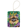Pekingese King of Mardi Gras Porcelain Christmas Ornament DAC4848 product image at NuMercy