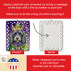 Bergamasco Sheepdog King of Mardi Gras Porcelain Christmas Ornament product image at NuMercy 3