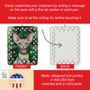 Minskin Cat By the Christmas Tree Porcelain Ornament product image at NuMercy 3