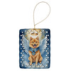 Finnish Spitz My Angel Porcelain Christmas Ornament product image at NuMercy