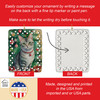 Asian Cat By the Christmas Tree Porcelain Ornament product image at NuMercy 3