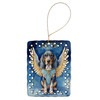 Bluetick Coonhound My Angel Porcelain Christmas Ornament product image at NuMercy