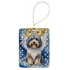 Tibetan Terrier My Angel Porcelain Christmas Ornament product image at NuMercy