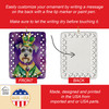 Schnauzer King of Mardi Gras Porcelain Christmas Ornament product image at NuMercy 3