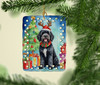 Portuguese Water Dog Christmas Reindeer Porcelain Ornament product image at NuMercy 2