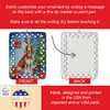 Saluki Christmas Reindeer Porcelain Ornament product image at NuMercy 3
