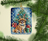 Tibetan Spaniel Christmas Reindeer Porcelain Ornament product image at NuMercy 2