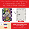 White Poodle King of Mardi Gras Porcelain Christmas Ornament DAC4860 product image at NuMercy 3