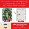 Savannah Cat By the Christmas Tree Porcelain Ornament product image at NuMercy 3