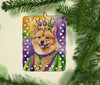 Finnish Spitz King of Mardi Gras Porcelain Christmas Ornament product image at NuMercy 2