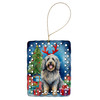 Bergamasco Christmas Reindeer Porcelain Ornament product image at NuMercy