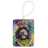Portuguese Water Dog King of Mardi Gras Porcelain Christmas Ornament product image at NuMercy