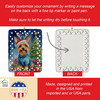 Silky Terrier Christmas Reindeer Porcelain Ornament product image at NuMercy 3