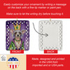 Chinese Crested King of Mardi Gras Porcelain Christmas Ornament product image at NuMercy 3
