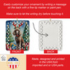 Chocolate Standard Poodle Christmas Reindeer Porcelain Ornament product image at NuMercy 3
