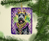 Kerry Blue Terrier King of Mardi Gras Porcelain Christmas Ornament product image at NuMercy 2
