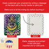 Norwegian Elkhound King of Mardi Gras Porcelain Christmas Ornament product image at NuMercy 3