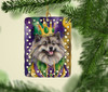 Keeshond King of Mardi Gras Porcelain Christmas Ornament product image at NuMercy 2
