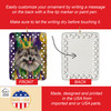 Keeshond King of Mardi Gras Porcelain Christmas Ornament product image at NuMercy 3