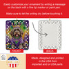 Wirehaired Pointing Griffon King of Mardi Gras Porcelain Christmas Ornament DAC4908 product image at NuMercy 3