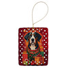 Entlebucher Mountain Dog Holiday Christmas Porcelain Ornament product image at NuMercy