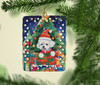 Bichon Frise Christmas Porcelain Ornament DAC3366 product image at NuMercy 2