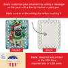 Pug Christmas Porcelain Ornament DAC3596 product image at NuMercy 3