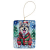 Keeshond Christmas Porcelain Ornament DAC3492 product image at NuMercy
