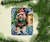 Petit Basset Griffon Vendeen Christmas Porcelain Ornament DAC3558 product image at NuMercy 2
