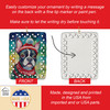 Boston Terrier Christmas Porcelain Ornament DAC3379 product image at NuMercy 3