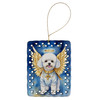 Bichon Frise My Angel Porcelain Christmas Ornament DAC6949 product image at NuMercy