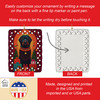 Black Briard Holiday Christmas Porcelain Ornament product image at NuMercy 3