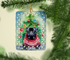 Pug Christmas Porcelain Ornament DAC3590 product image at NuMercy 2