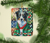 Border Collie Christmas Porcelain Ornament DAC3378 product image at NuMercy 2