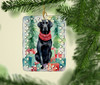 Black Labrador Retriever Christmas Porcelain Ornament DAC3499 product image at NuMercy 2