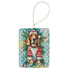 Basset Hound Christmas Porcelain Ornament DAC3343 product image at NuMercy