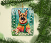 German Shepherd Christmas Porcelain Ornament DAC3466 product image at NuMercy 2