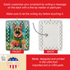 German Shepherd Christmas Porcelain Ornament DAC3466 product image at NuMercy 3