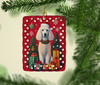 Poodle Holiday Christmas Porcelain Ornament DAC3143 product image at NuMercy 2