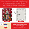 Poodle Holiday Christmas Porcelain Ornament DAC3143 product image at NuMercy 3